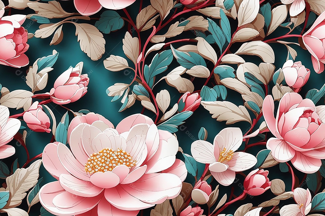 Padrões sem costura passo repetindo design de padrões