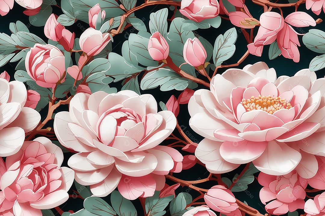 Padrões sem costura passo repetindo design de padrões