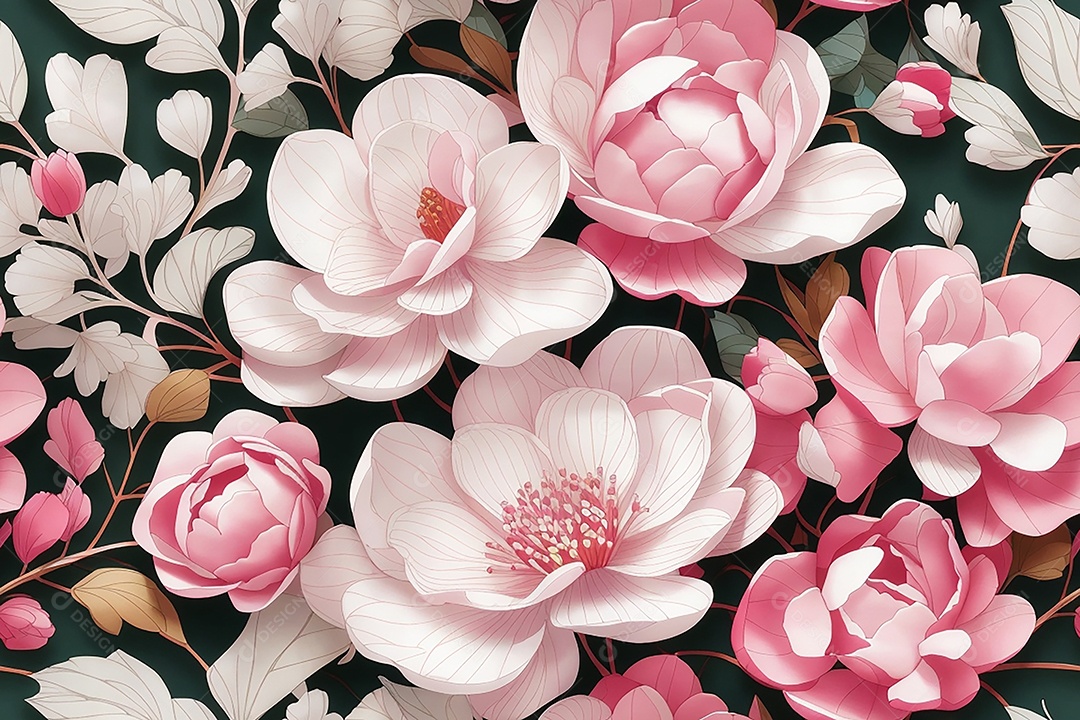 Padrões sem costura passo repetindo design de padrões