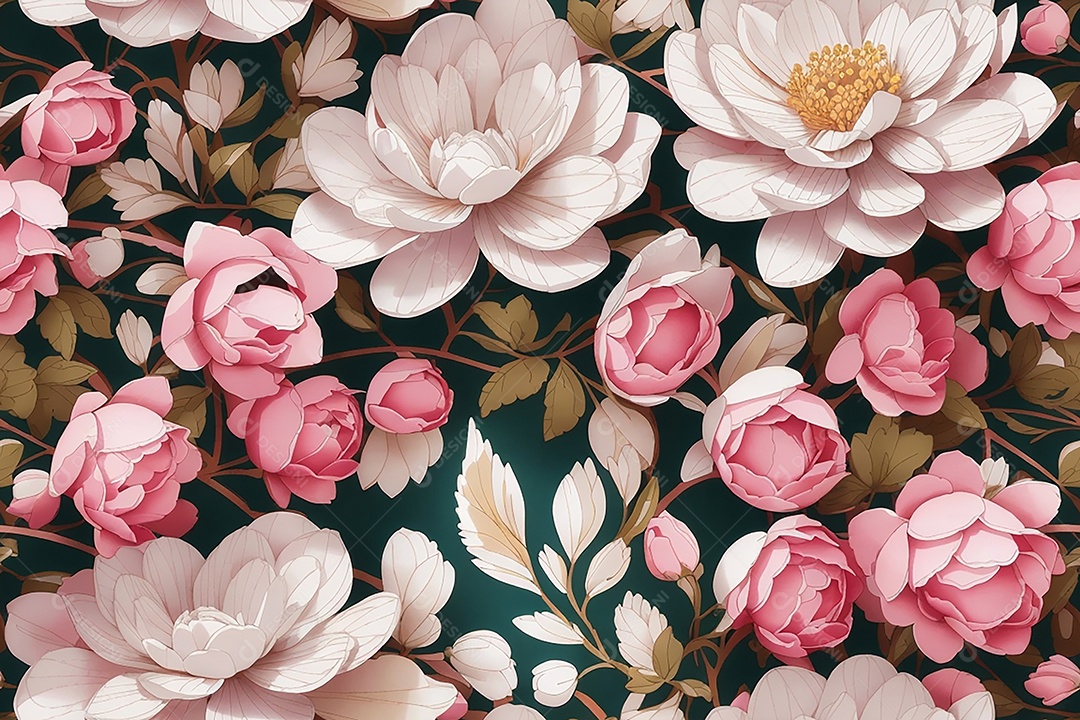 Padrões sem costura passo repetindo design de padrões