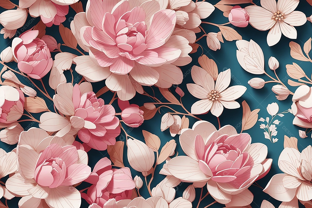 Padrões sem costura passo repetindo design de padrões