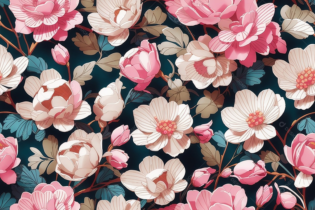 Padrões sem costura passo repetindo design de padrões