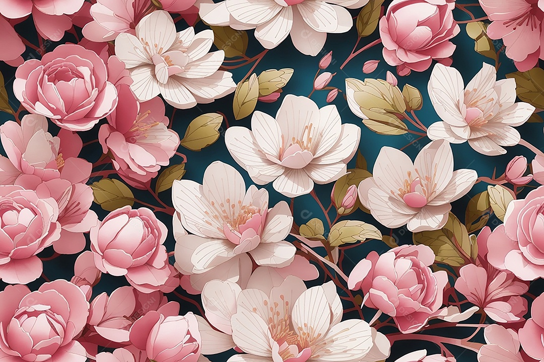 Padrões sem costura passo repetindo design de padrões