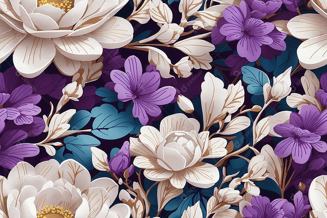 Padrões sem costura passo repetindo design de padrões