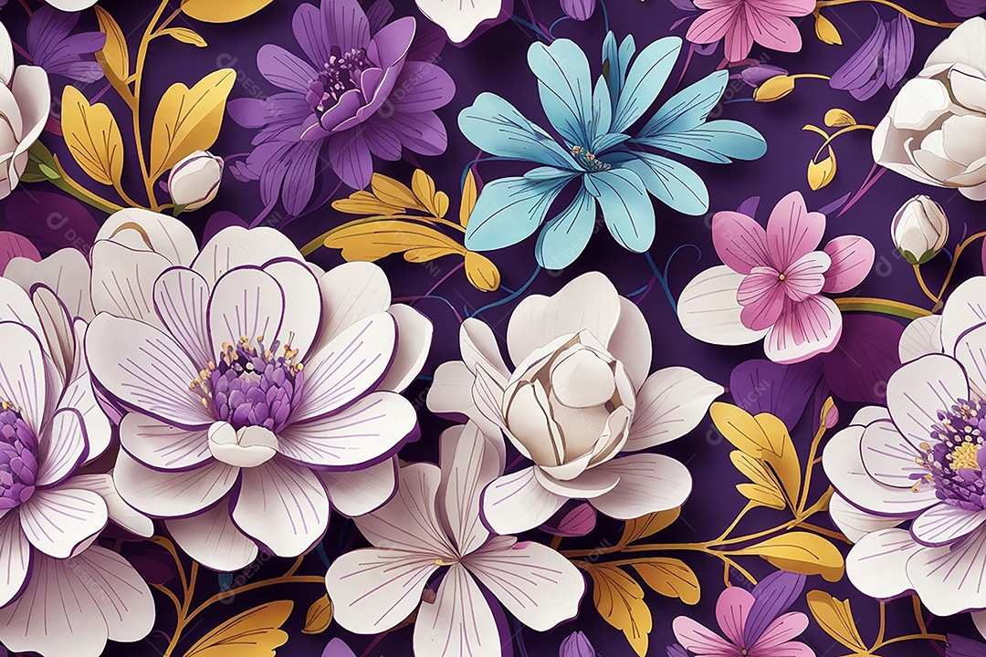 Padrões sem costura passo repetindo design de padrões