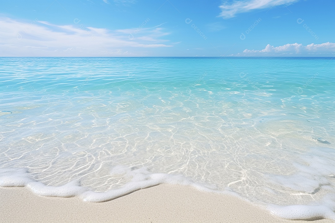 Bela praia e mar tropical IA generativa