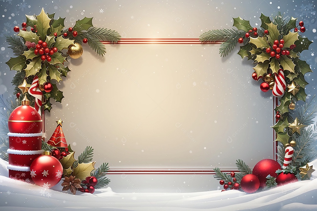 Fundo de borda de árvore de natal