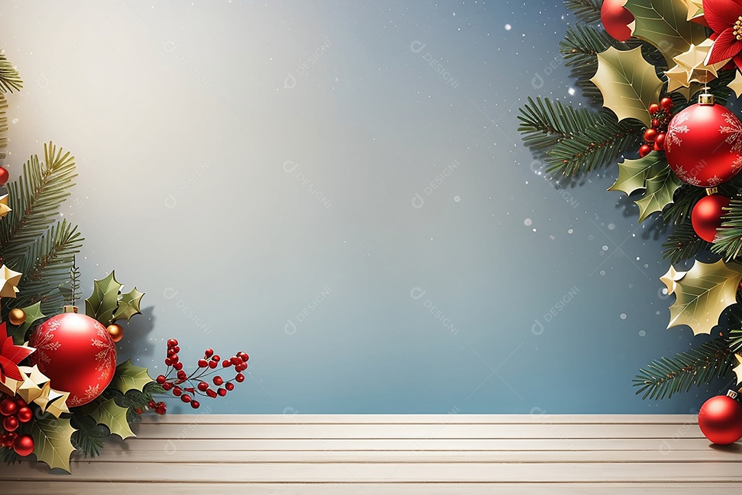 Fundo de borda de árvore de natal