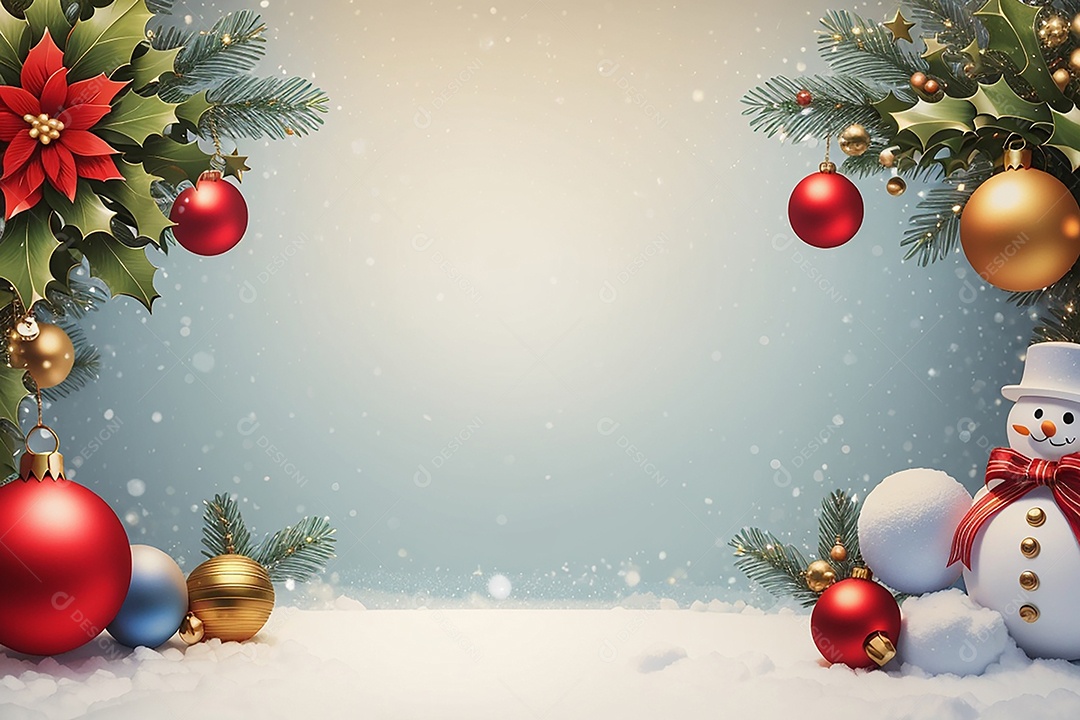 Fundo de borda de árvore de natal