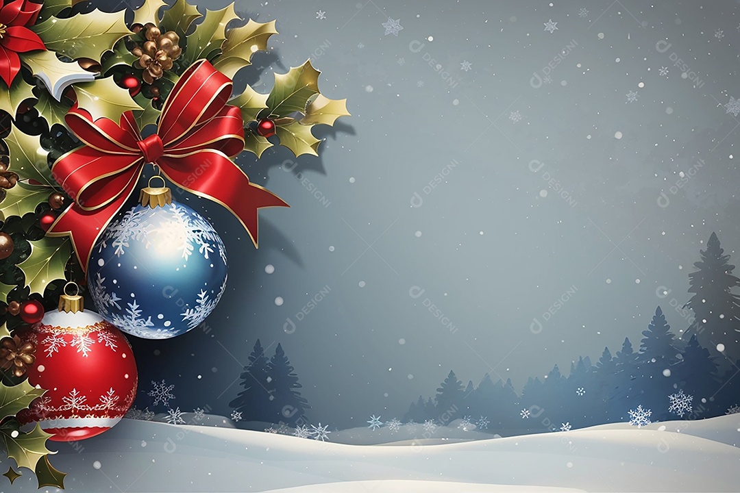 DreamShaper_v7_christmas_border_background_7 (7)Fundo de borda de árvore de natal