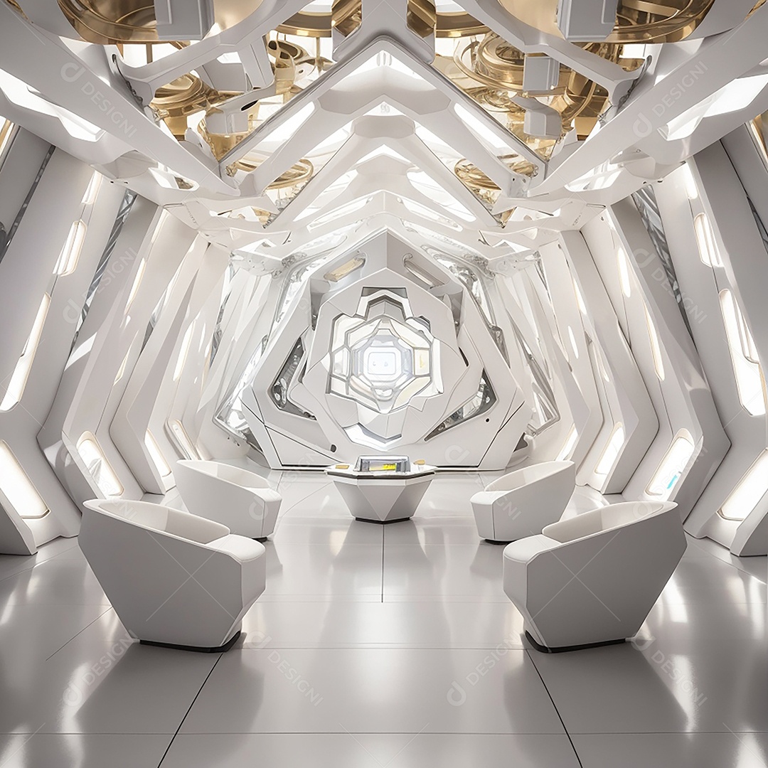 Viewing the room Futurist Enigma in white gold