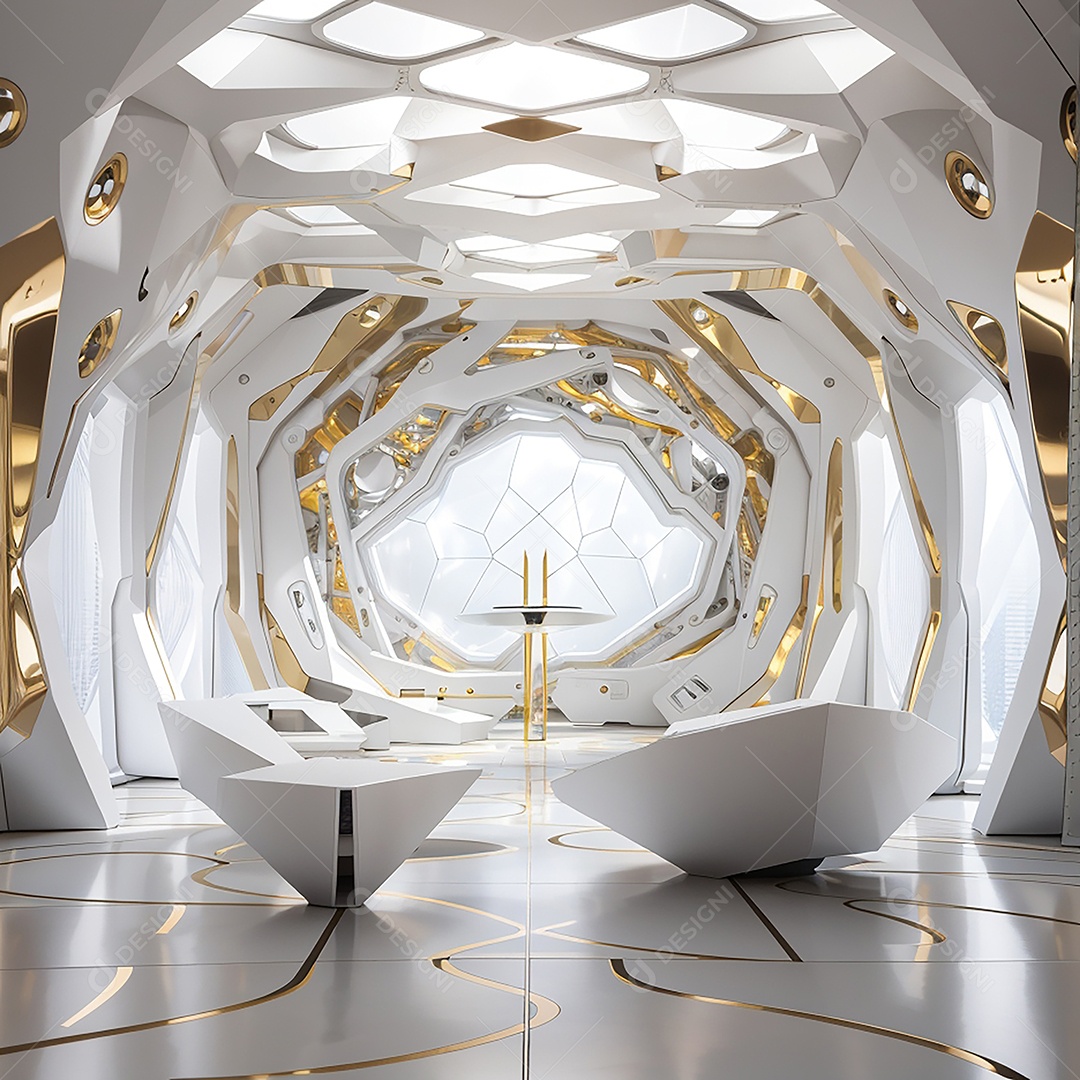 Viewing the room Futurist Enigma in white gold