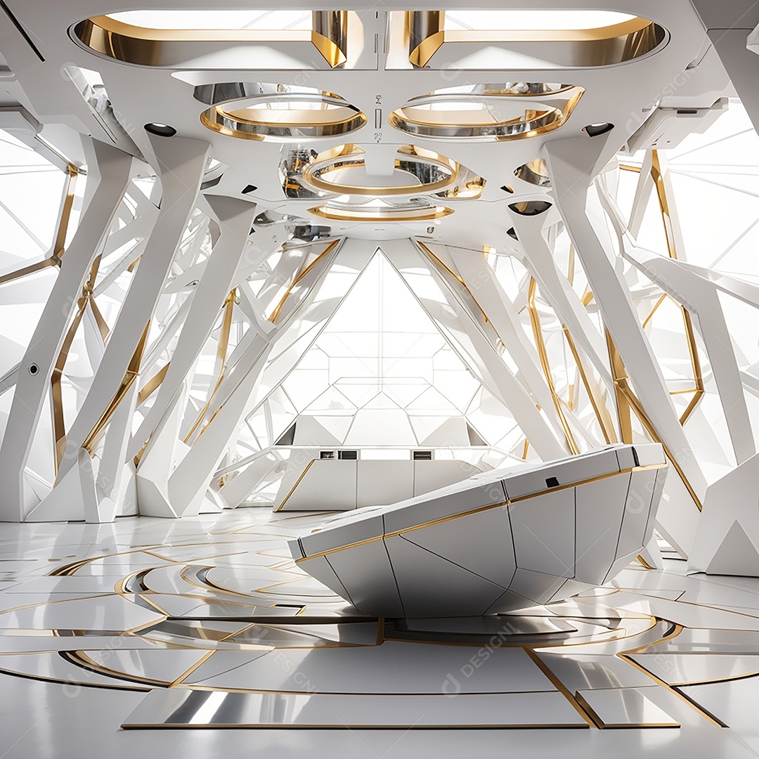 Viewing the room Futurist Enigma in white gold