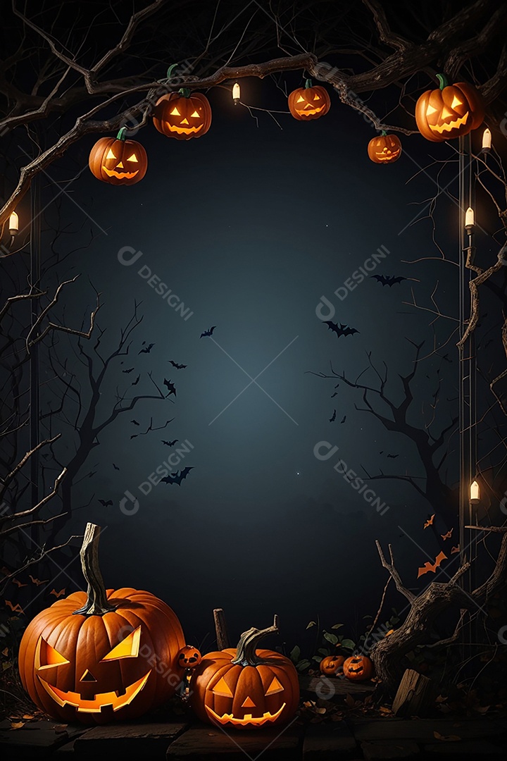 Fundo de fronteira de halloween
