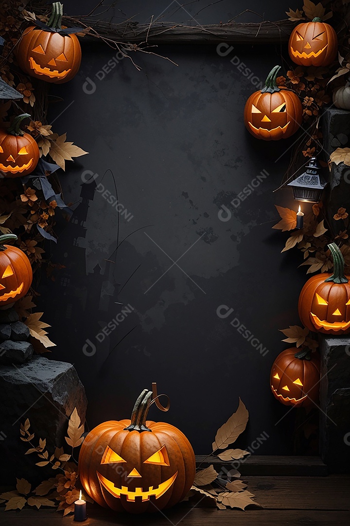 Fundo de fronteira de halloween