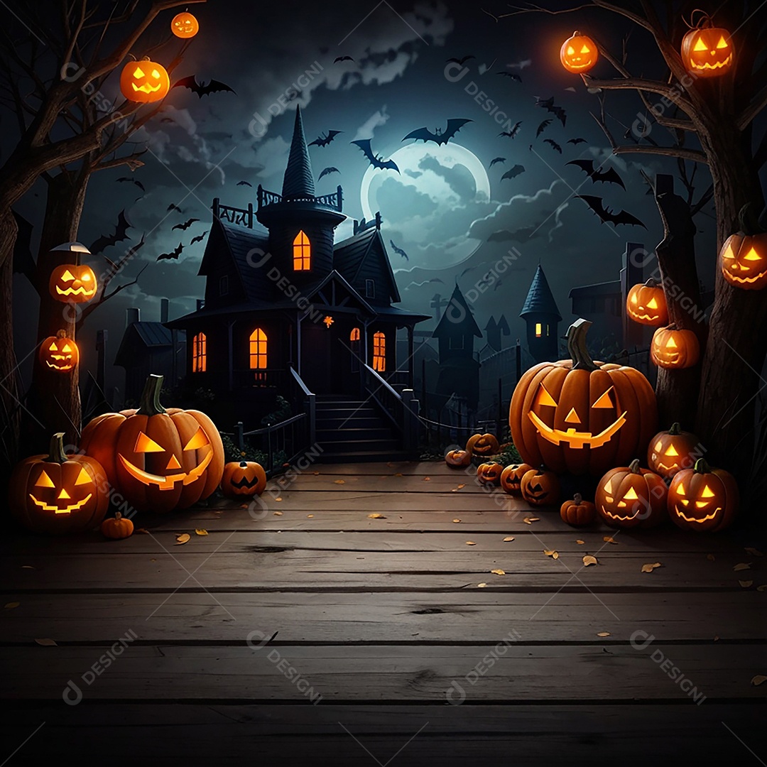 Fundo de fronteira de halloween