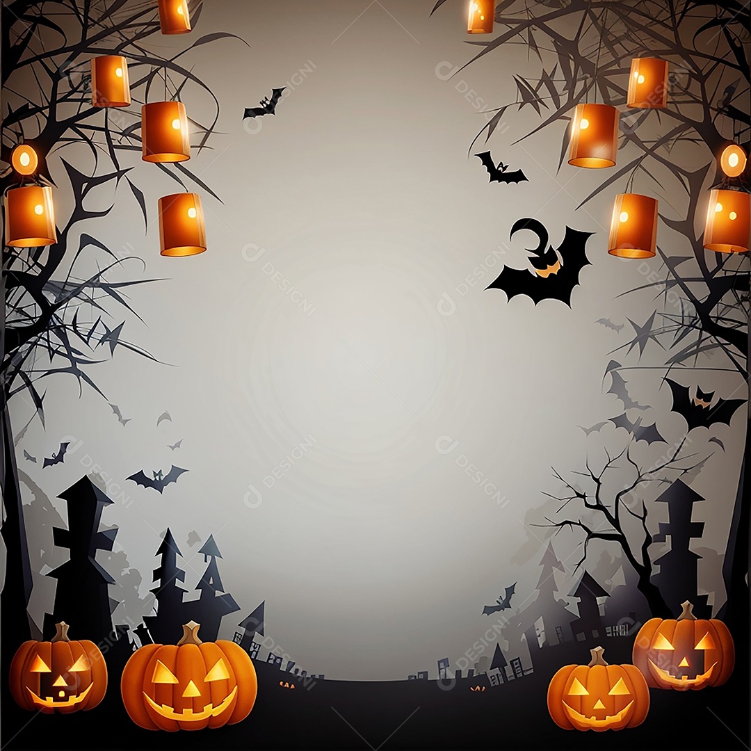 Fundo de fronteira de halloween