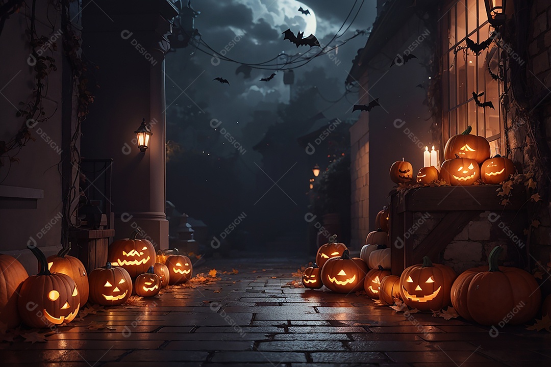 Fundo de fronteira de halloween