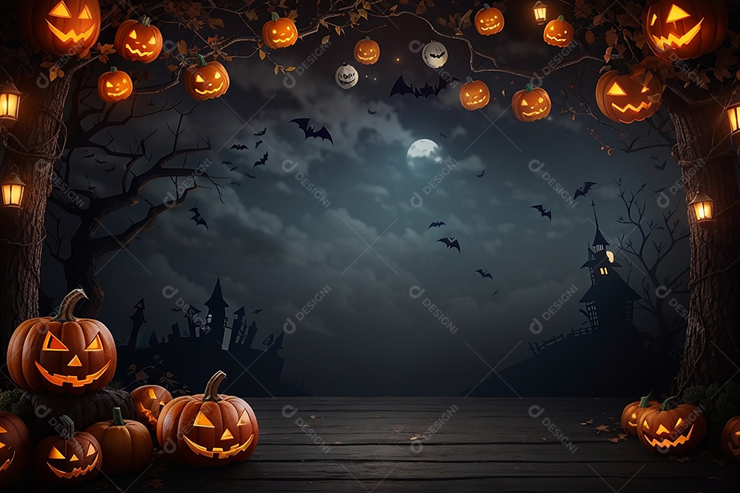 Fundo de fronteira de halloween