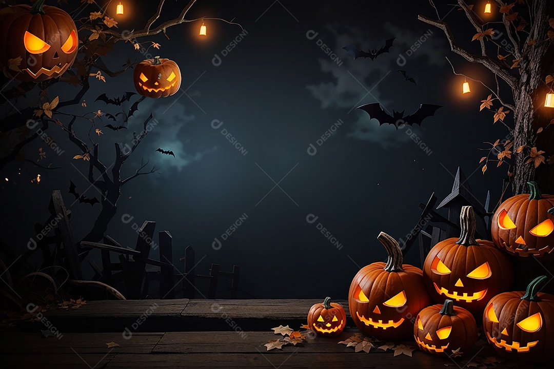 Fundo de fronteira de halloween