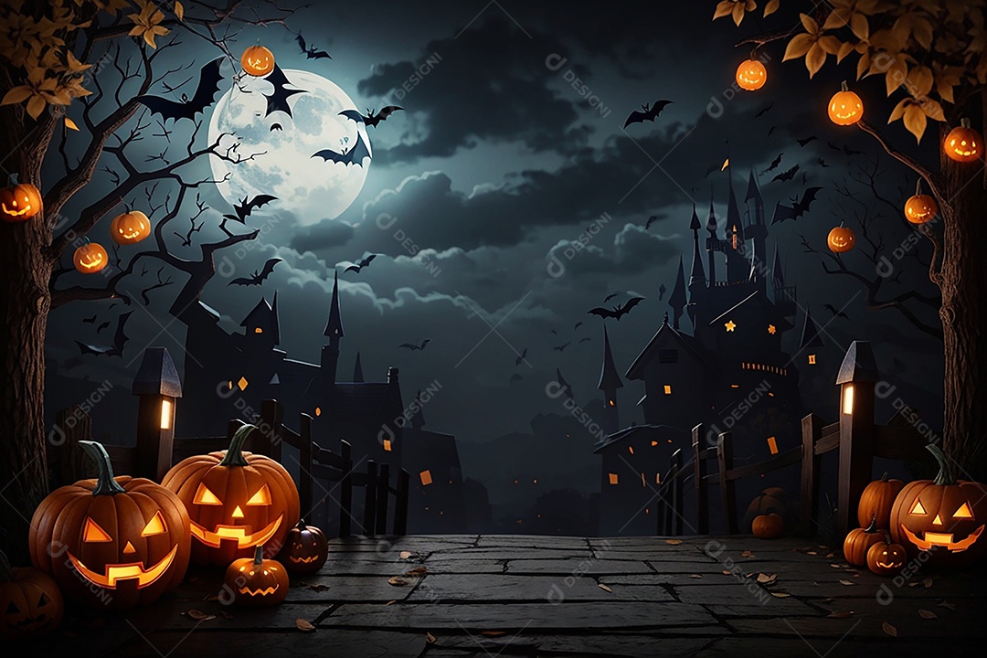 Fundo de fronteira de halloween