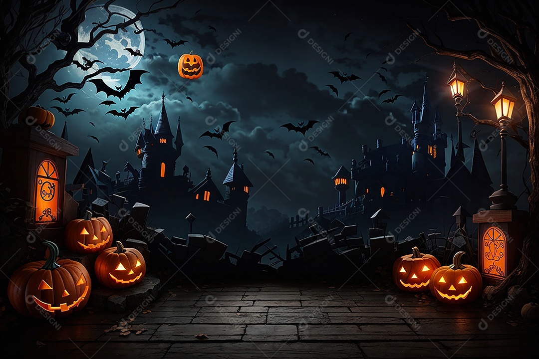 Fundo de fronteira de halloween