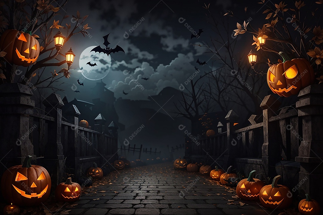 Fundo de fronteira de halloween