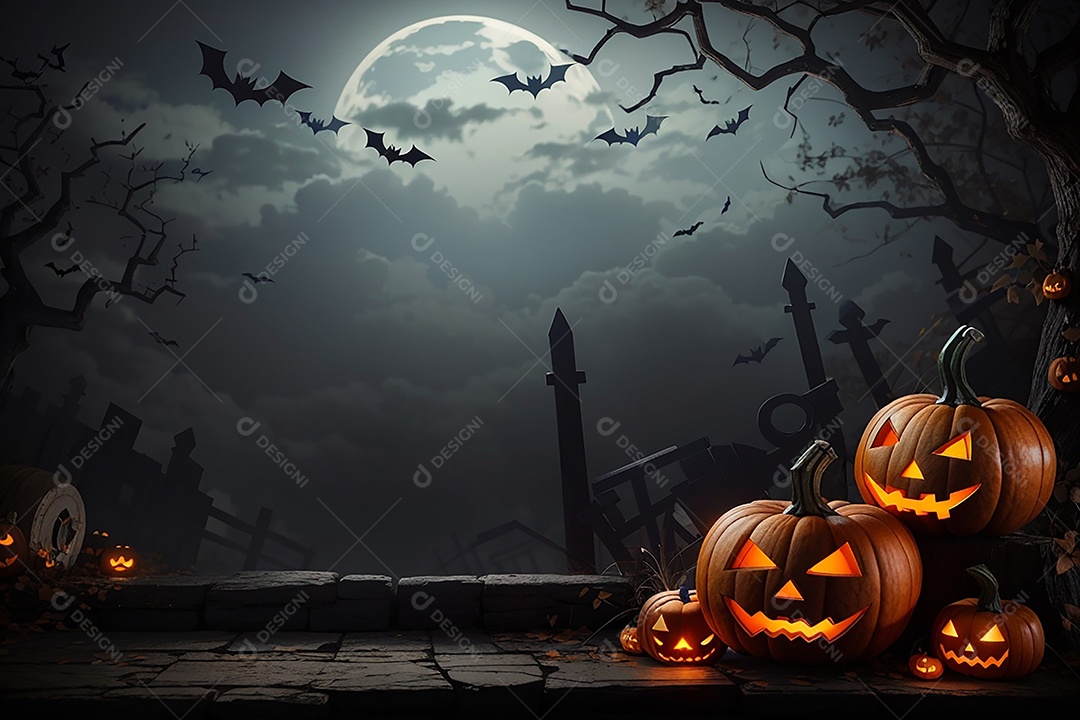 Fundo de fronteira de halloween