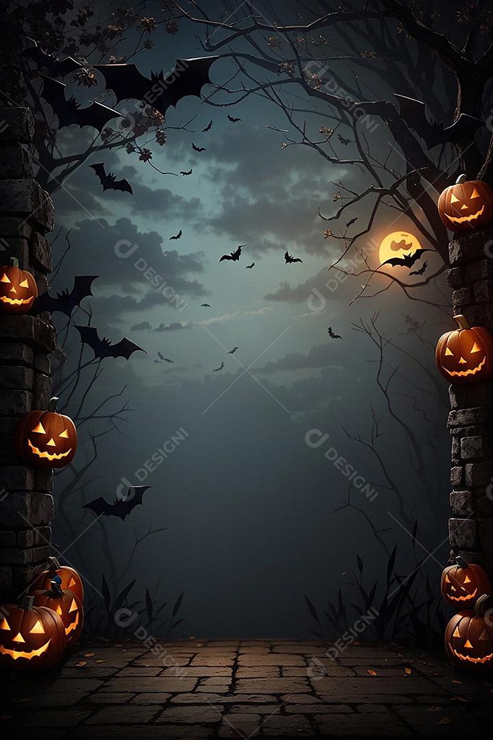 Fundo de fronteira de halloween