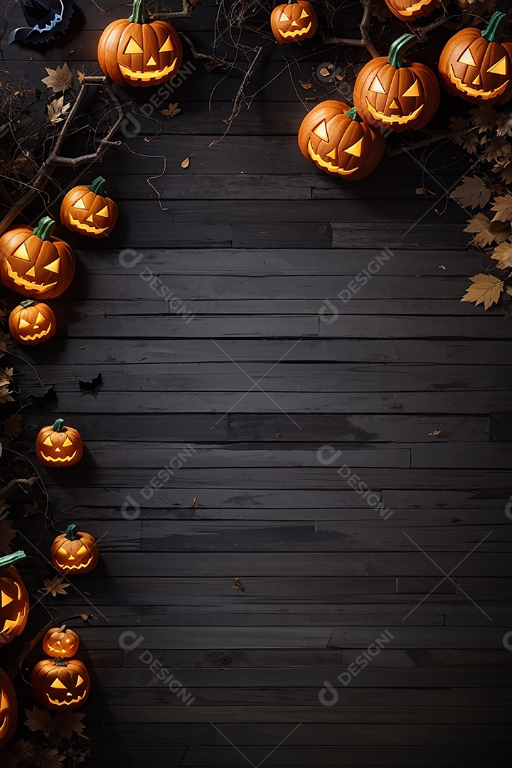 Fundo de fronteira de halloween
