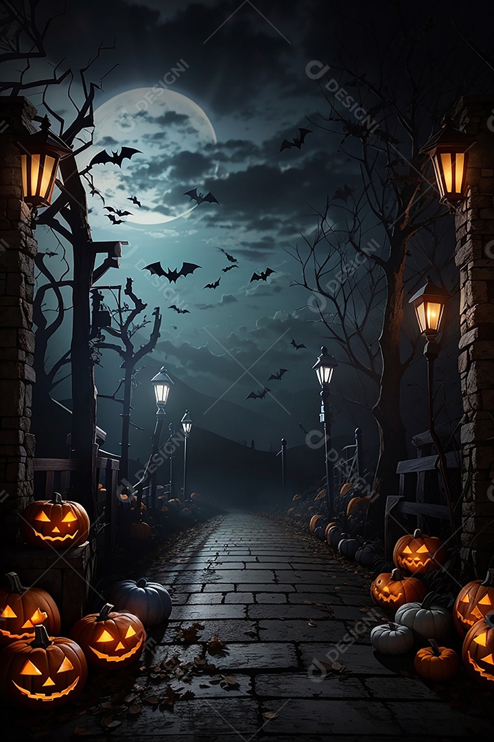 Fundo de fronteira de halloween