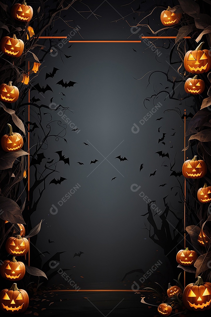 Fundo de fronteira de halloween