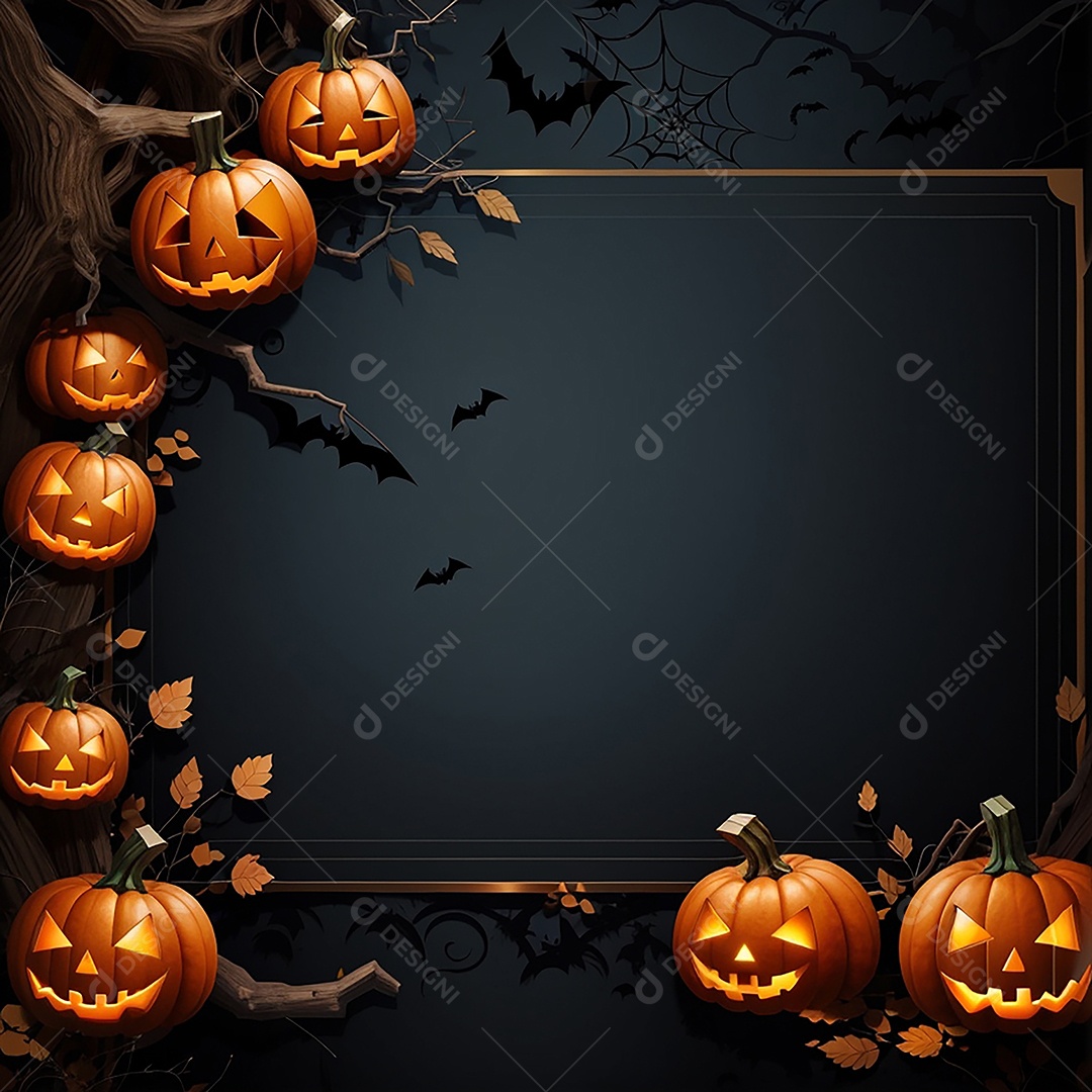 Fundo de fronteira de halloween