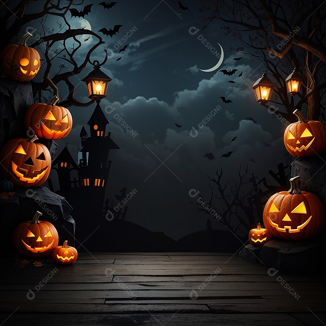 Fundo de fronteira de halloween