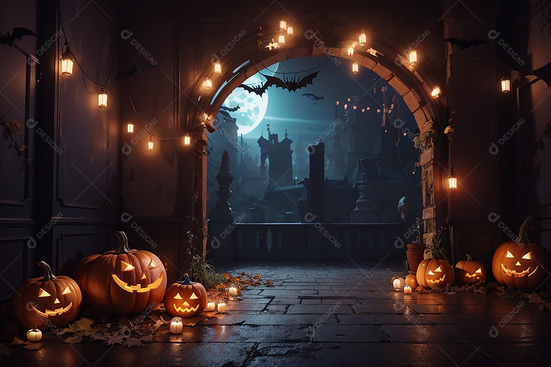Fundo de fronteira de halloween