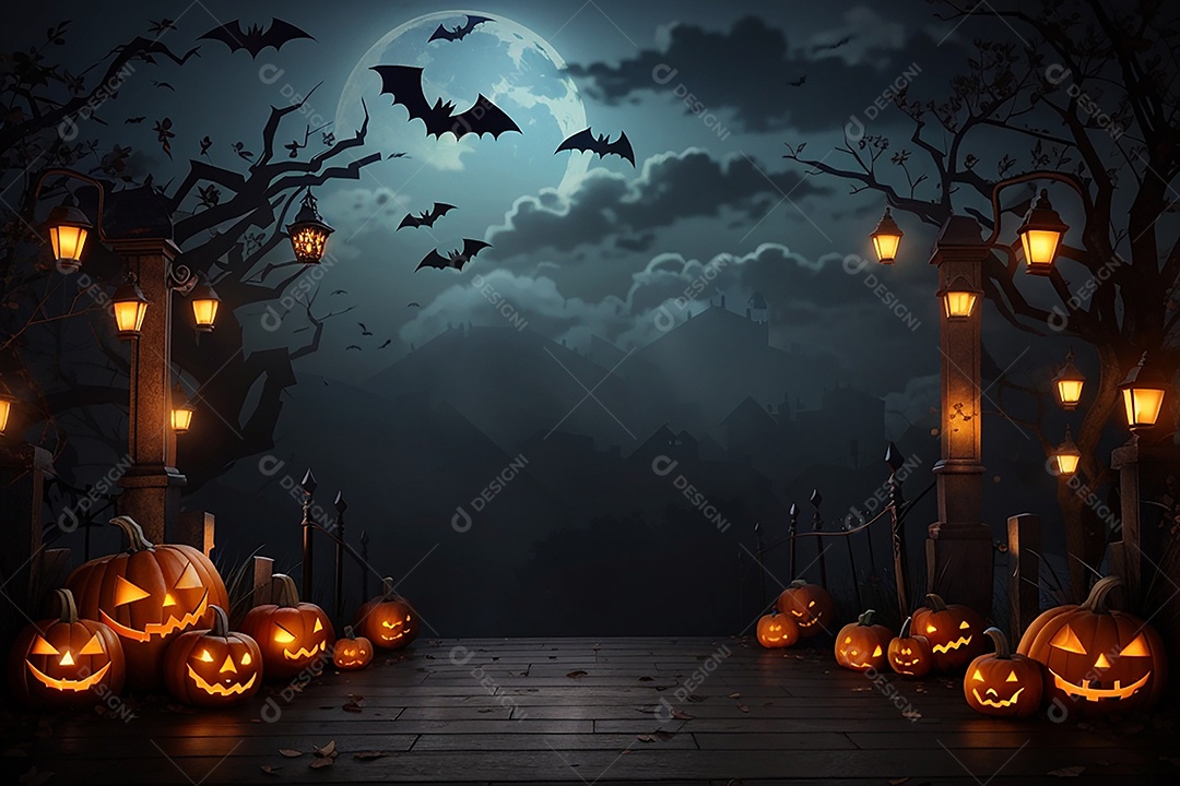 Fundo de fronteira de halloween