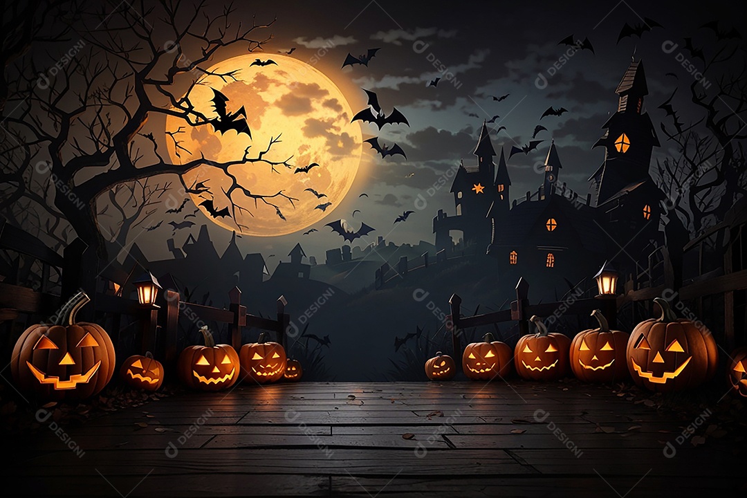 Fundo de fronteira de halloween