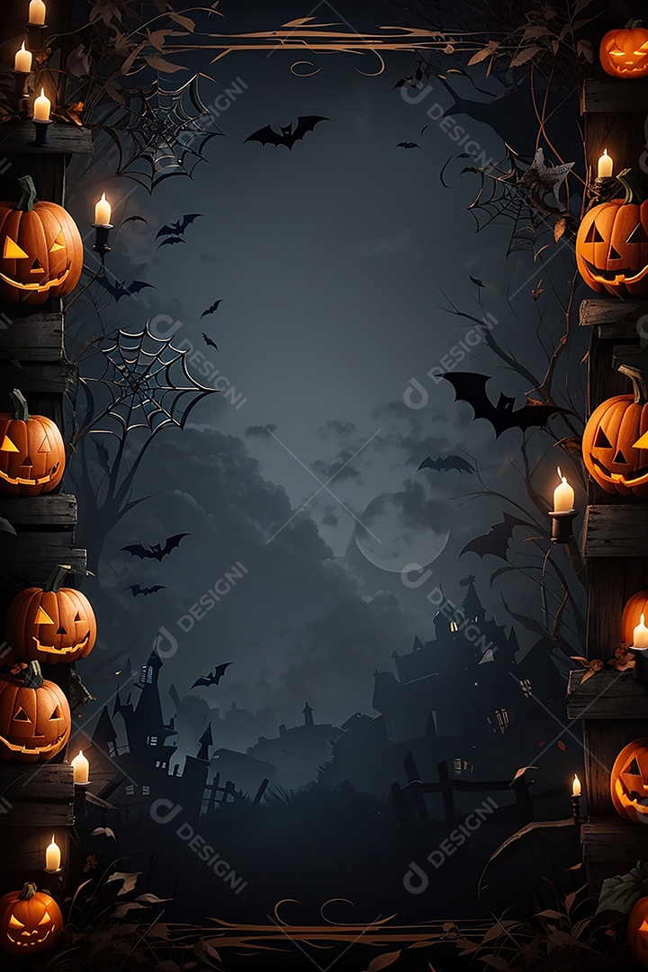 Fundo de fronteira de halloween