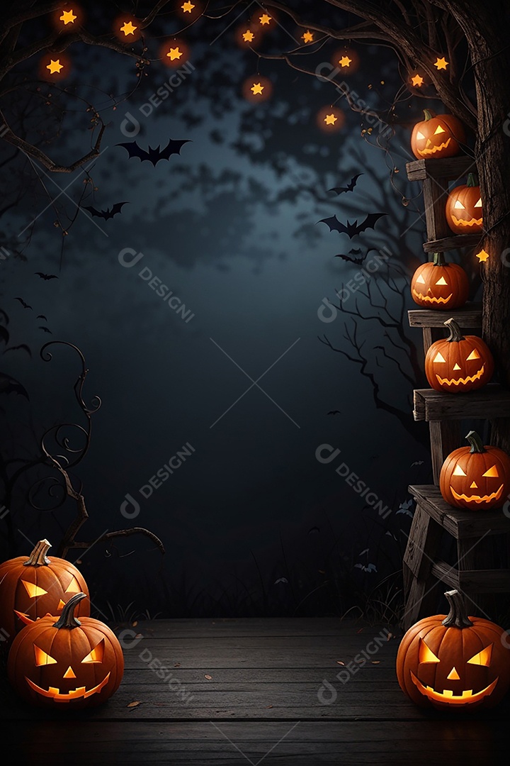 Fundo de fronteira de halloween