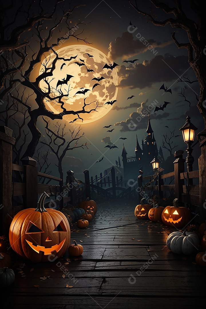 Fundo de fronteira de halloween