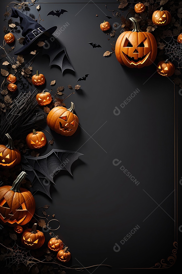 Fundo de fronteira de halloween