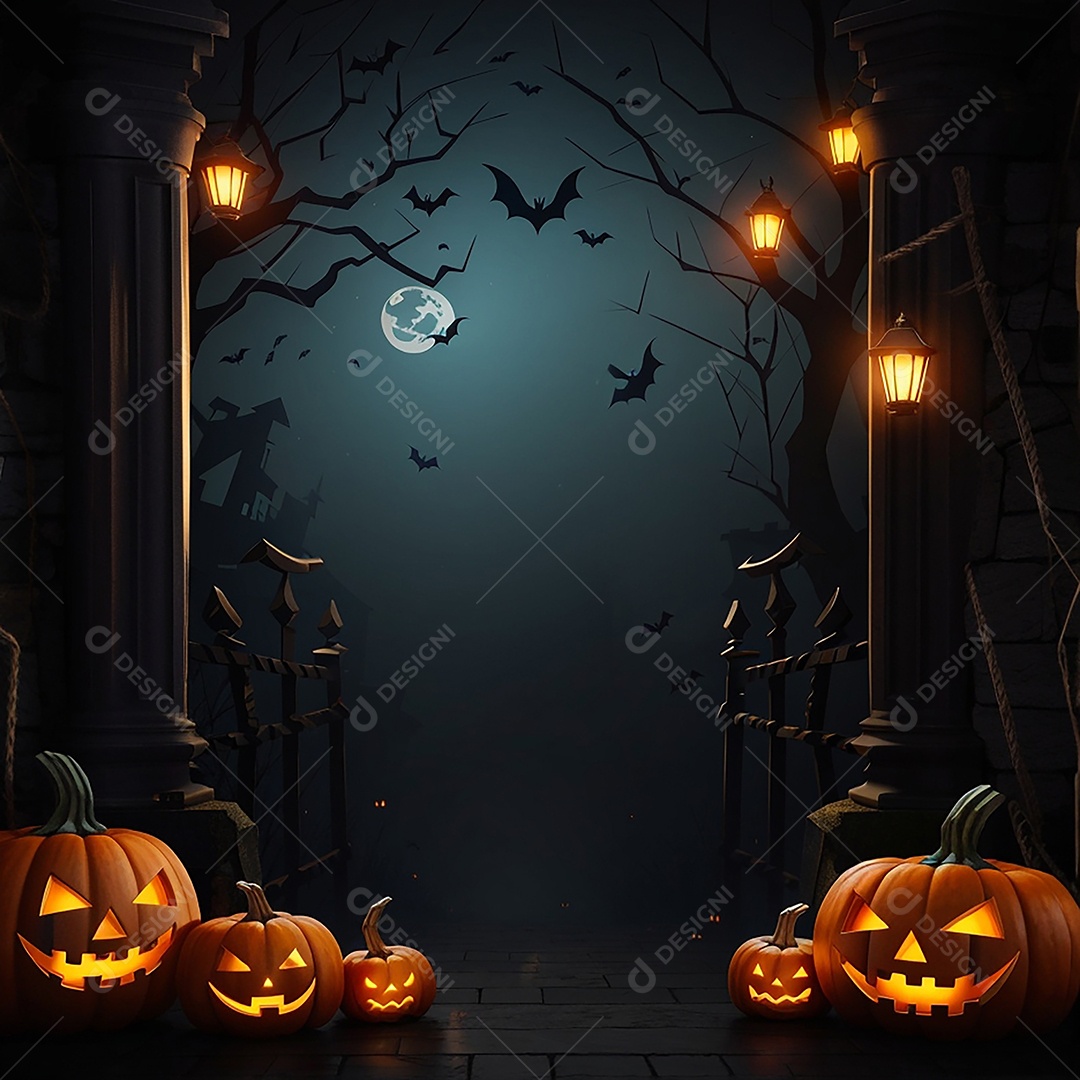 Fundo de fronteira de halloween