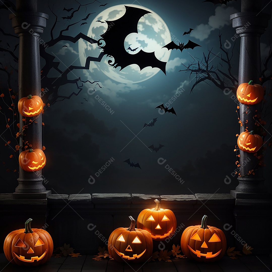 Fundo de fronteira de halloween