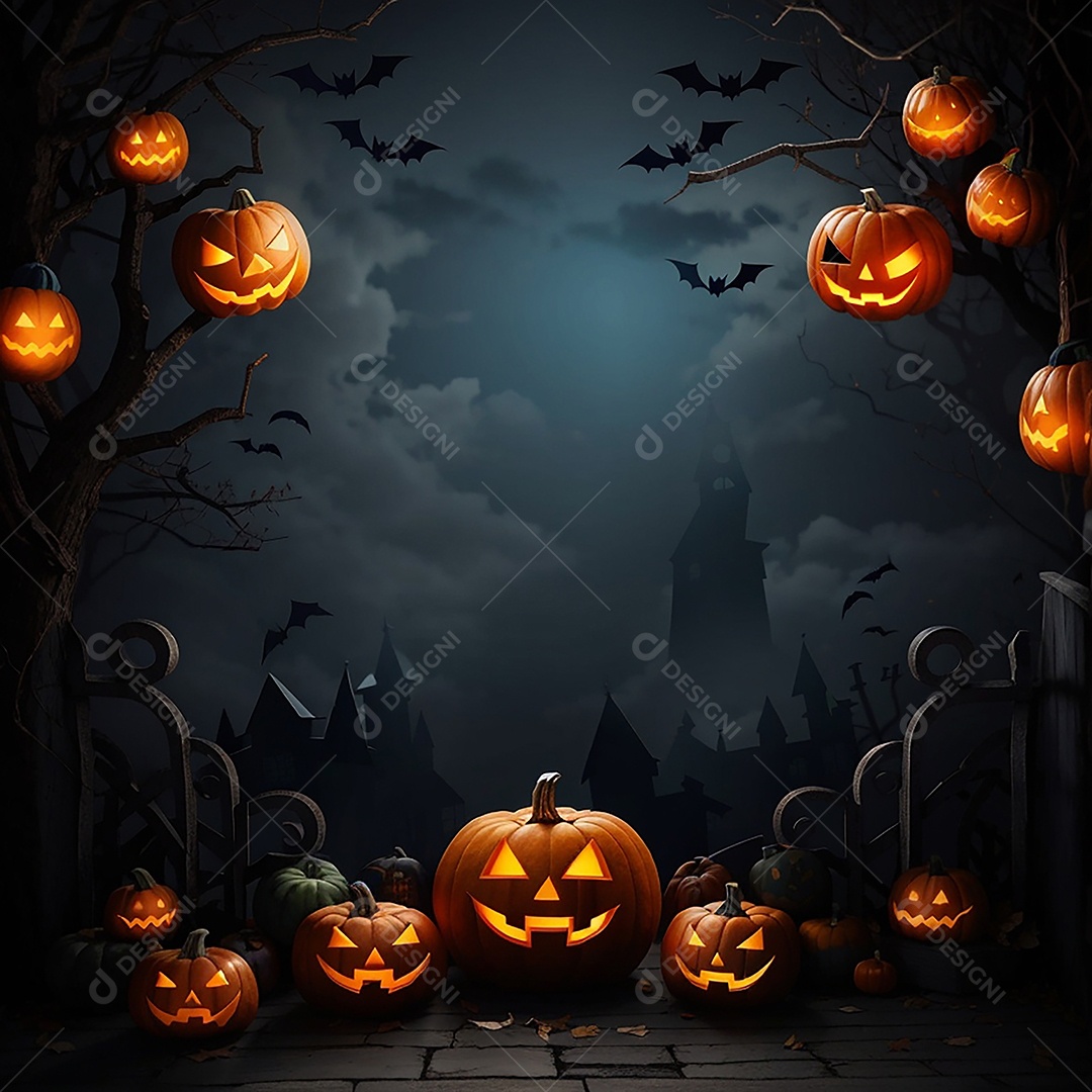 Fundo de fronteira de halloween