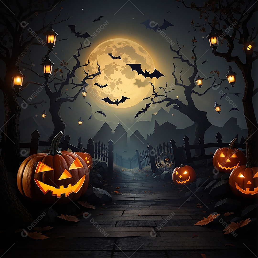 Fundo de fronteira de halloween