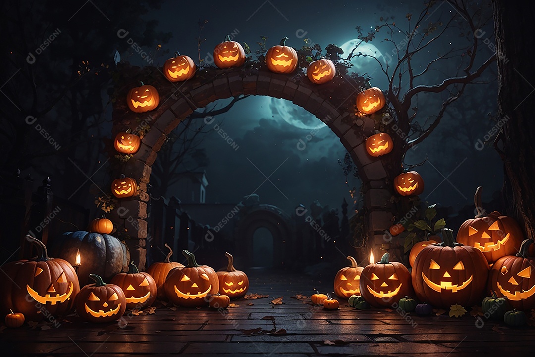 Fundo de fronteira de halloween