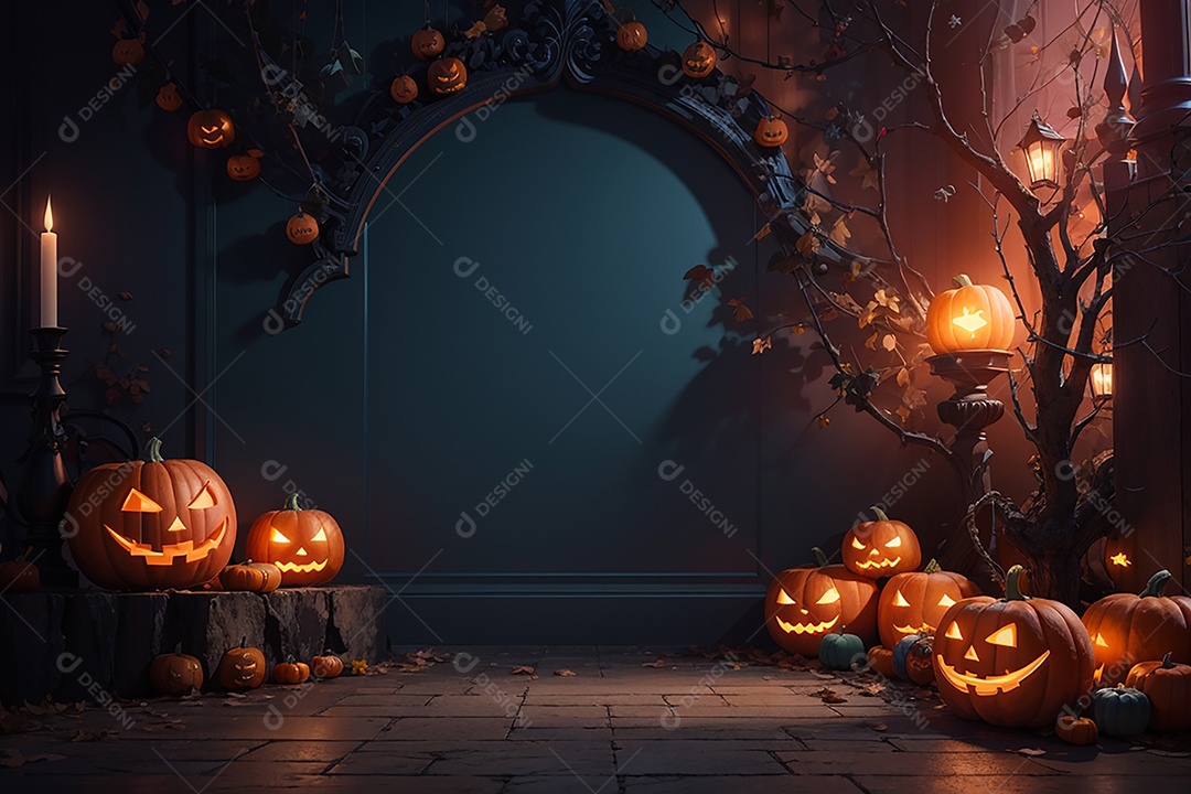 Fundo de fronteira de halloween