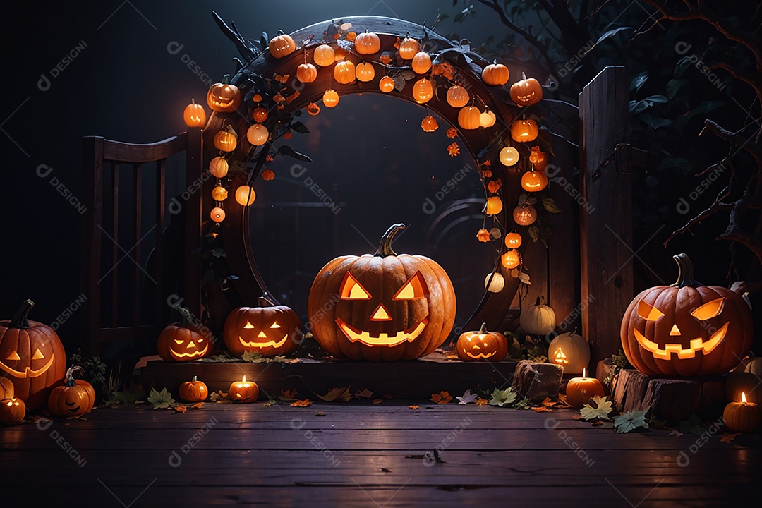 Fundo de fronteira de halloween