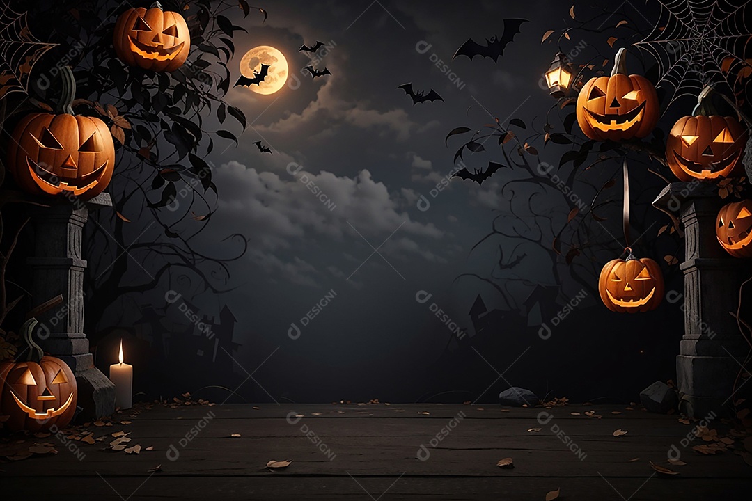 Fundo de fronteira de halloween