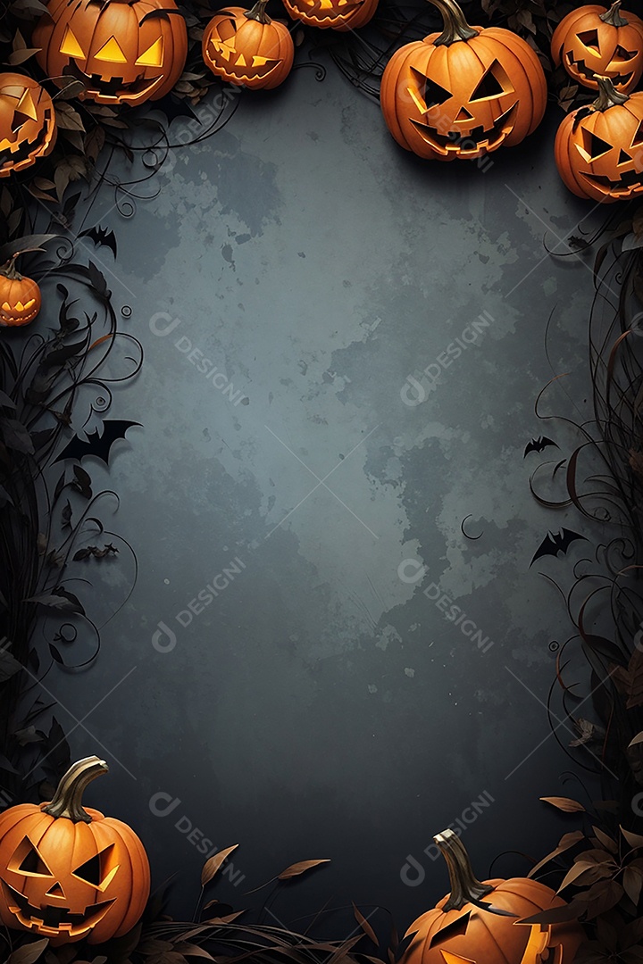 Fundo de fronteira de halloween